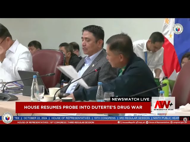 ⁣House resumes probe into Duterte's drug war