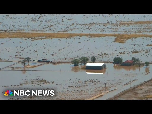 ⁣Severe flooding in New Mexico leads to two deaths