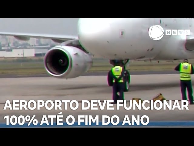 ⁣Aeroporto Salgado Filho deve voltar a funcionar com 100% da capacidade até o fim do ano