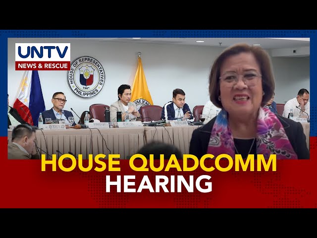 ⁣House Quadcomm hearing sa umano’y EJKs, drug war, at iba pang isyu, nagpapatuloy