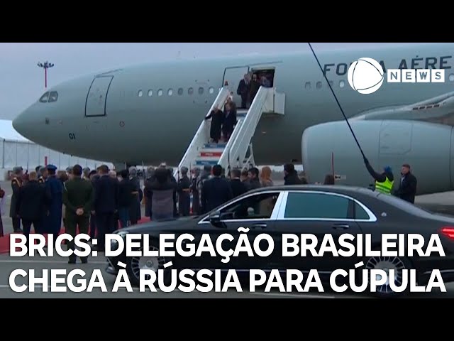 ⁣Delegação brasileira chega à Rússia para cúpula dos Brics