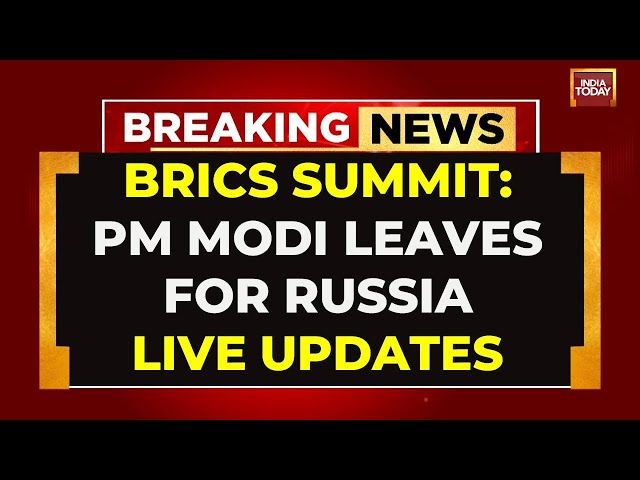 ⁣BRICS Summit 2024 LIVE Updates: PM Modi Leaves For Russia | All Eyes On Modi-Xi Meet | India Today