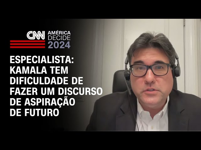 ⁣Especialista: Kamala tem dificuldade de fazer um discurso de aspiração de futuro | WW