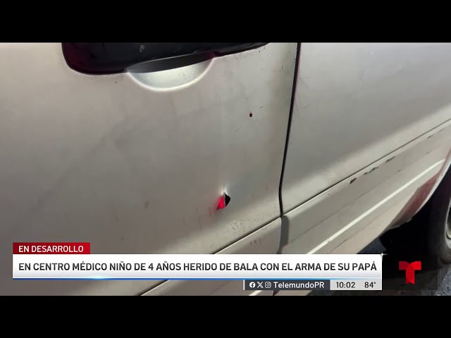 ⁣Trasladan a Centro Médico a menor herido de bala