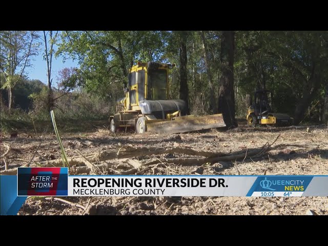 ⁣Mecklenburg County road damaged by Helene expected to reopen soon