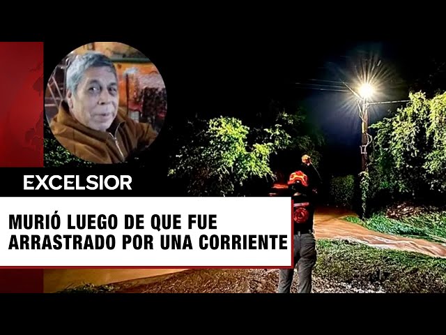 ⁣Abuelito sale al doctor y muere tras ser arrastrado por la corriente