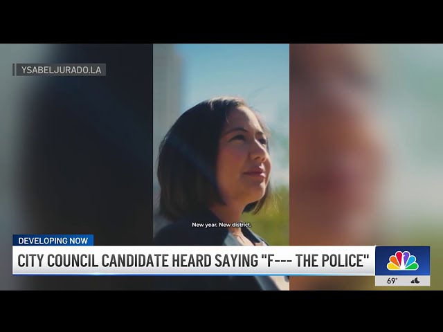 ⁣LA city council candidate responds to backlash against her remarks on police