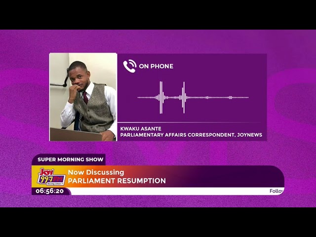 ⁣Kwaku Asante Provides Live Update as Parliament Resumes After Supreme Court Decision