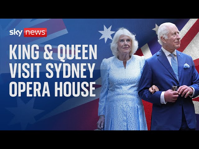 ⁣King Charles and Queen Camilla visit the famous Sydney Opera House