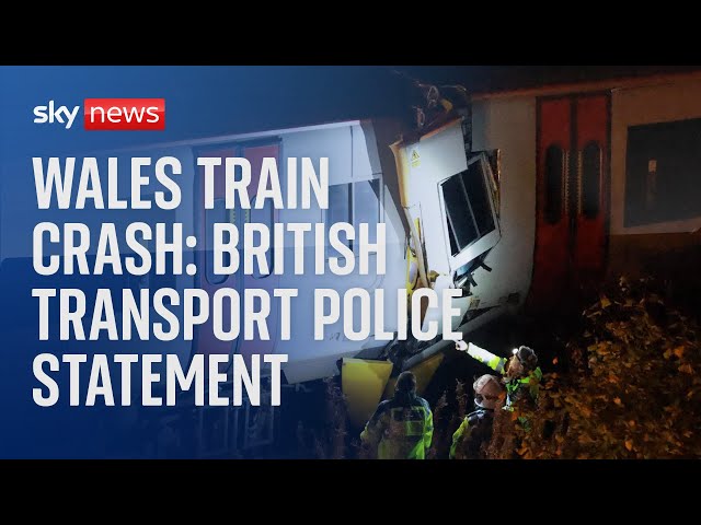 ⁣Wales train crash: British Transport Police issue a statement after man dies and 15 injured