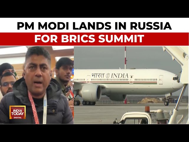 ⁣BRICS Summit 2024: PM Modi Lands In Russia For Brics Summit, Big Bilateral Meet With Putin