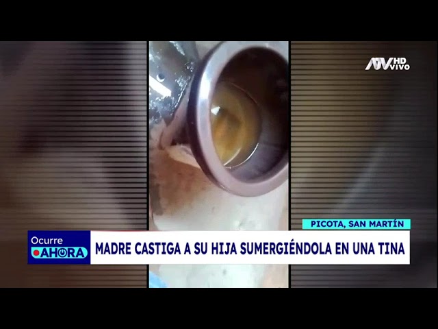 ⁣¡Repudiable! Madre castiga a su hija sumergiéndola en una tina llena de agua