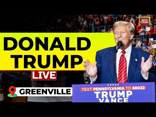 ⁣Donald Trump LIVE: Trump's Rally In Greenville, North Carolina | Trump Vs Harris  | US Election