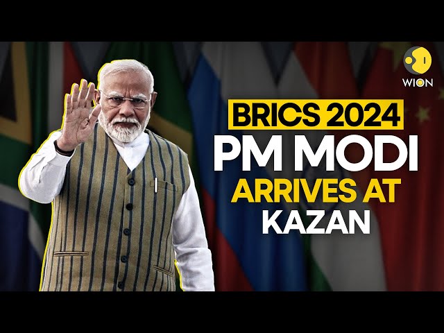 ⁣BRICS SUMMIT 2024: PM Modi Arrives At Kazan, To Meet World Leaders Soon | WION LIVE | BRICS LIVE