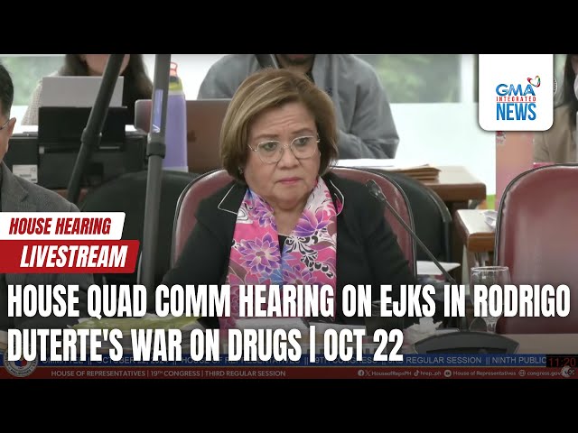 ⁣LIVE: Leila de Lima attends House QuadComm Hearing on EJKs... (PART 2) | GMA Integrated News