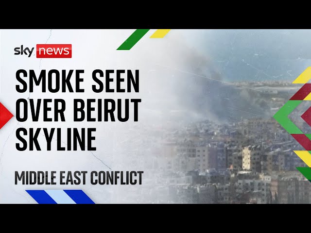 ⁣Watch Beirut skyline live: Smoke rises over Lebanese capital