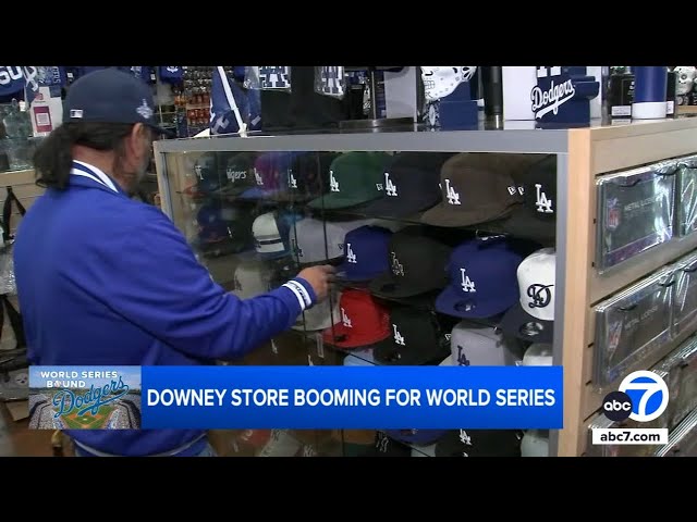 ⁣Dodgers fans stocking up on new World Series merch