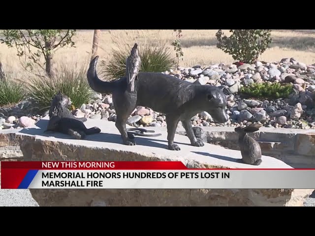 ⁣New memorial honors pets lost in Marshall Fire