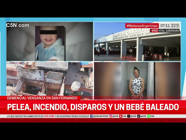 ⁣PELEA, INCENDIO y un BEBÉ BALEADO: COMO AVANZA el MENOR tras SER HERIDO de BALA