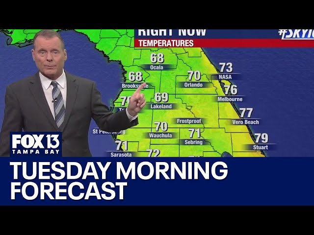 Tampa weather | Tuesday morning forecast