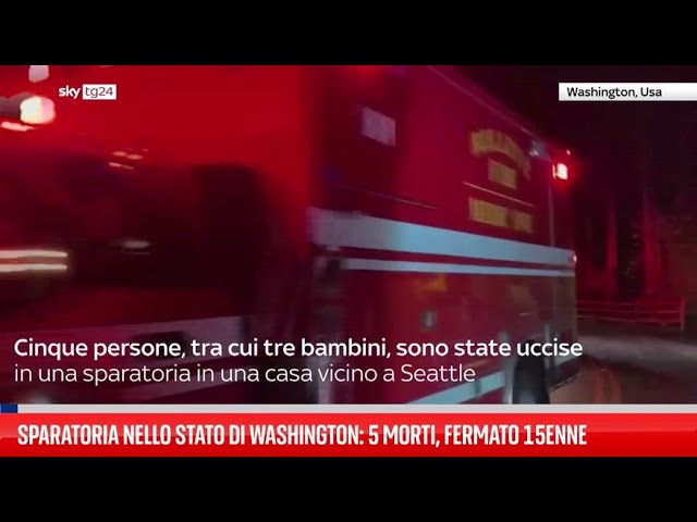 ⁣Sparatoria in stato di Washington: 5 morti, fermato 15enne