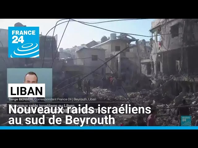 ⁣Liban : nouveaux raids israéliens au sud de Beyrouth • FRANCE 24