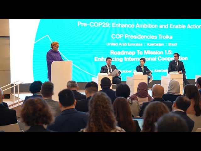 ⁣Pré-COP29 : Les dirigeants mondiaux sont à Bakou pour parler changement climatique et financement