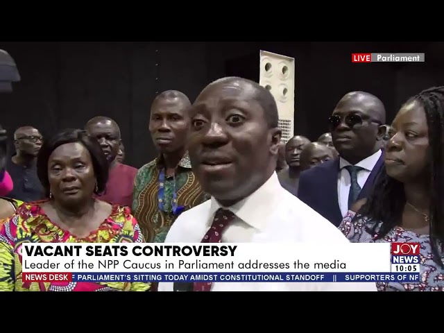 ⁣We will not concede to the NDCs aggressive demands - Afenyo Markin as NPP walks out of the chamber