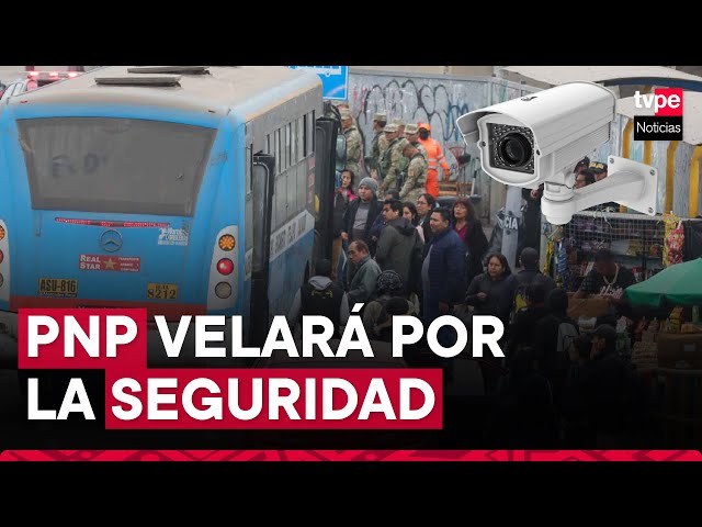 ⁣Paro de transportistas: cámaras con IA estarán a disposición de la PNP para garantizar seguridad