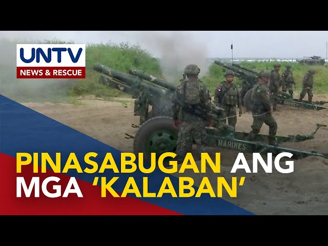 ⁣Mga dayuhang ‘lumulusob’ sa bansa, pinasabugan ng PH Marines sa live fire drill sa Ilocos Norte