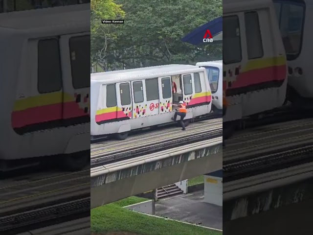 ⁣Train fault disrupts Bukit Panjang LRT service; 'rescue' train stalls as well