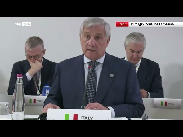 ⁣Tajani: "25 milioni dall'Italia per ricostruire Gaza"