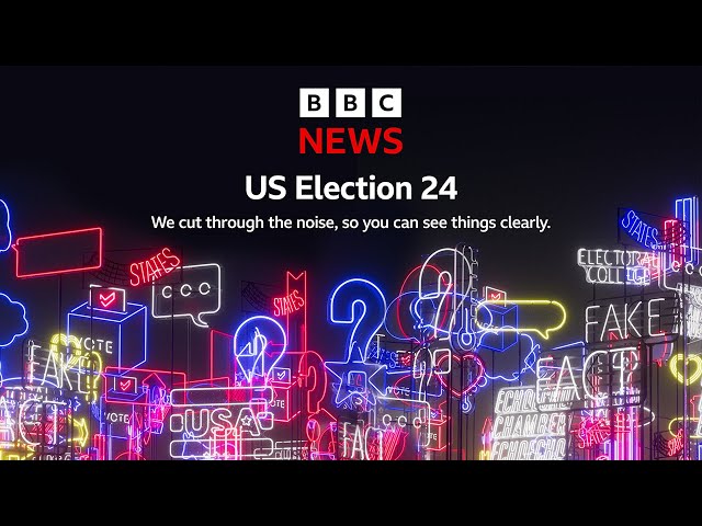 ⁣The US Election on BBC News