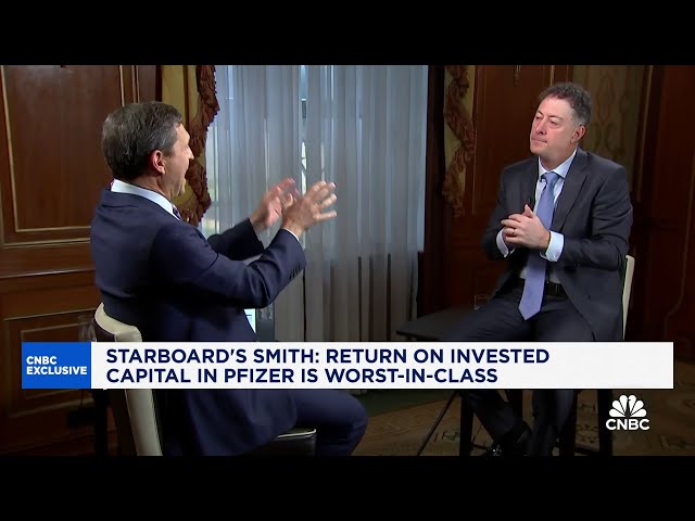 ⁣Starboard Value CEO Jeff Smith: Pfizer needs to do a better job disciplining itself on investments