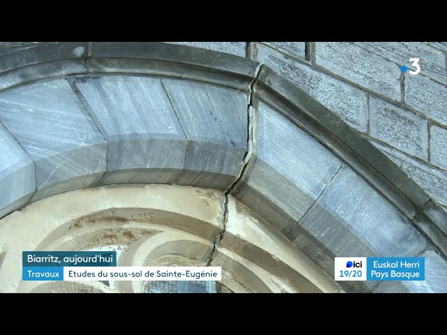 ⁣Etudes de géologie pour comprendre l'origine des fissures de l'église Sainte-Eugénie à Bia