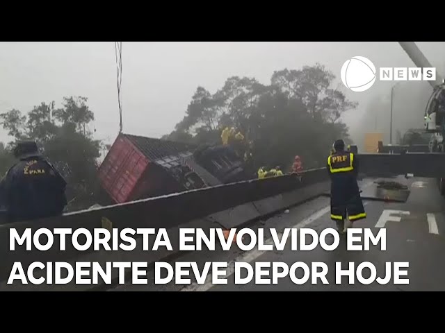 ⁣Motorista de caminhão envolvido em acidente com atletas de remo deve depor hoje