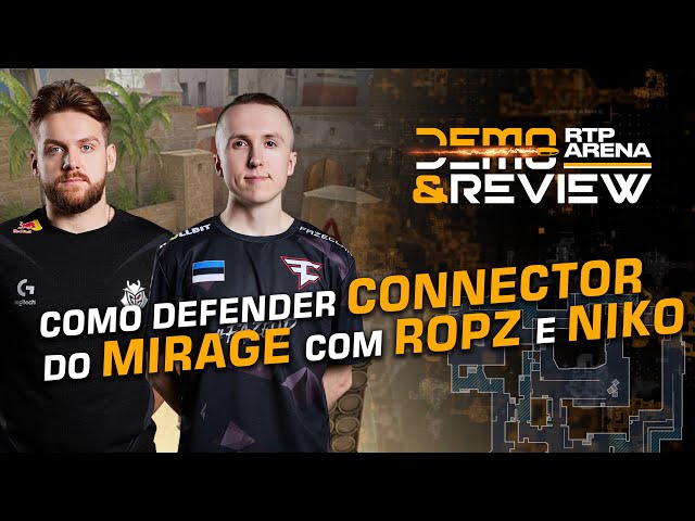 ⁣Como defender connector no Mirage com a ajuda do ropz e NiKo - RTP Arena Demo & Review c/ PIKA