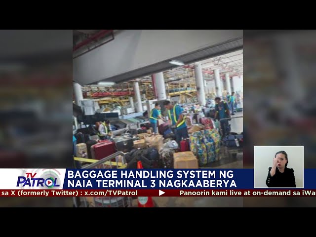 ⁣Baggage-handling system ng NAIA Terminal 3 nagkaaberya