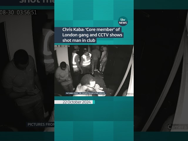 ⁣Chris Kaba: 'Core member' of London gang and CCTV shows shot man in club #itvnews #shorts