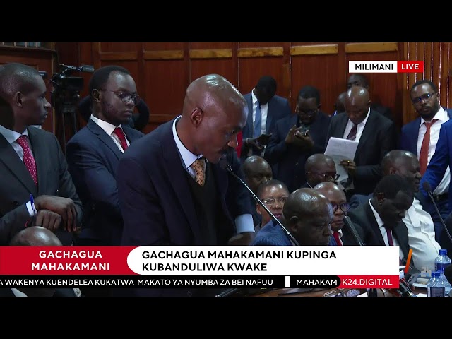 ⁣K24 TV LIVE| Gachagua in Court