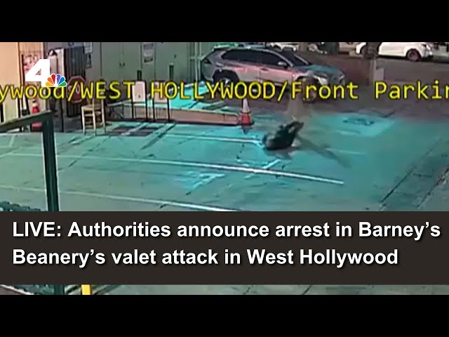 ⁣Live: Officials announce arrest in Barney's Beanery valet attack in West Hollywood