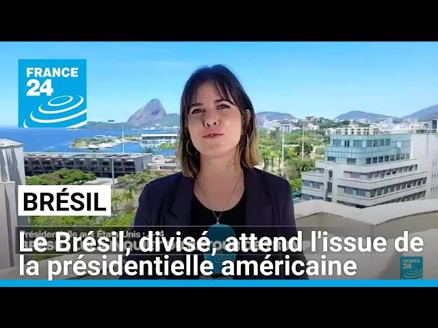 ⁣Le Brésil, divisé, attend fébrilement l'issue de la course à la Maison Blanche • FRANCE 24