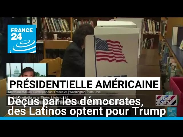 ⁣Présidentielle américaine : déçus par les démocrates, les Latinos optent de plus en plus pour Trump