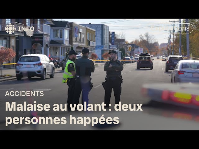 ⁣Deux personnes happées par une voiture à Shawinigan