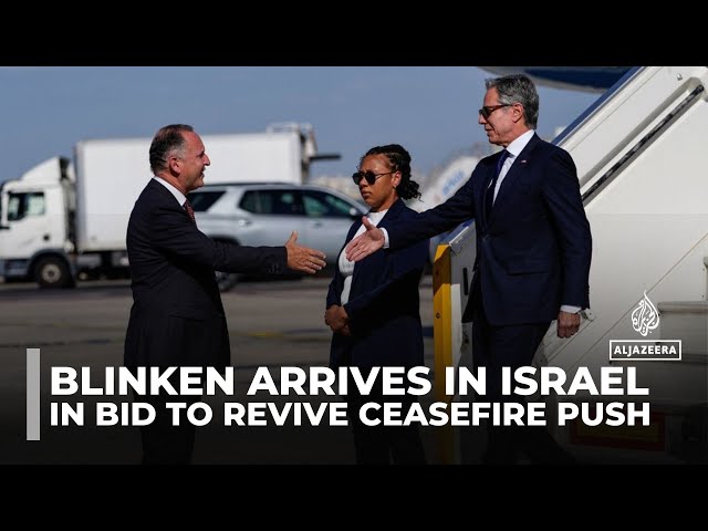 ⁣Blinken arrives in Israel amid missiles in bid to revive ceasefire push