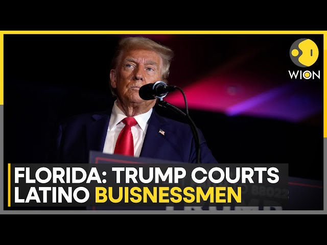 ⁣US Elections 2024: Donald Trump Courts Latino Buisnessmen | World news