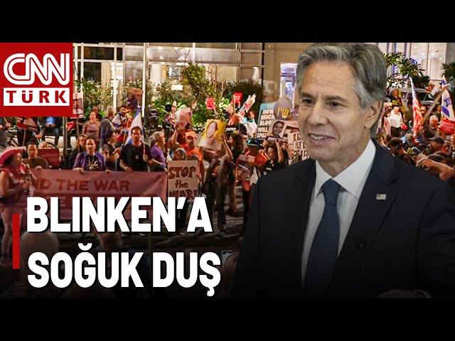 ⁣SON DAKİKA  Tel Aviv Sokağa Döküldü! İsrailliler Blinken'ı İstemiyor!