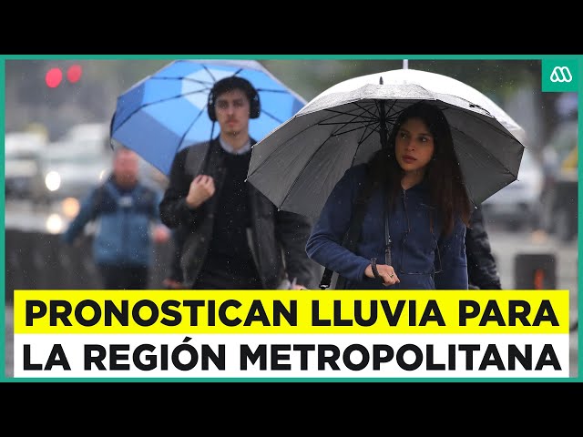 ⁣Anuncian posibles lluvias en la región Metropolitana