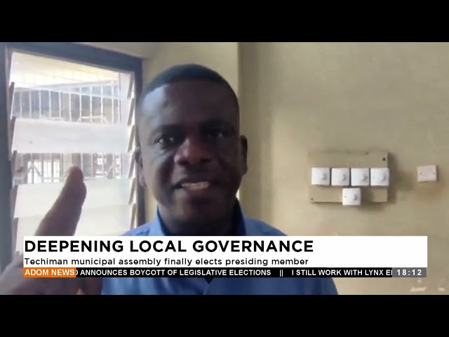 ⁣Techiman municipal assembly finally elects presiding member- Adom TV Evening News (22-10-24)