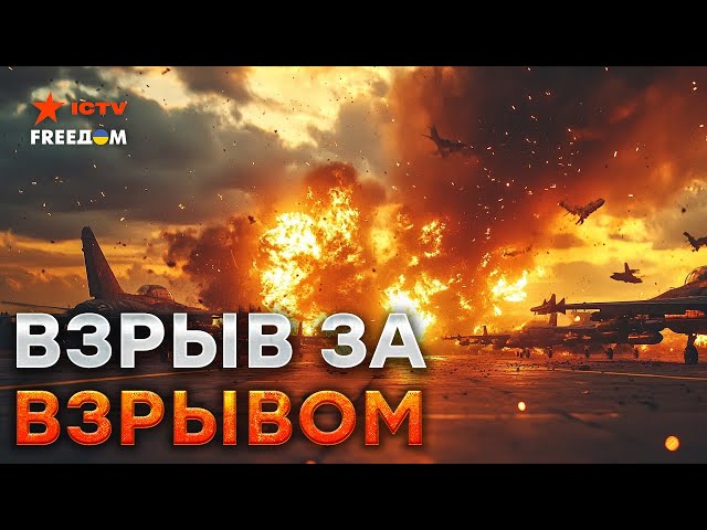 ⁣ОФИЦИАЛЬНО  ВСУ РАСТРОЩИЛИ военный АЭРОДРОМ в РФ! ЛИПЕЦК-2 горит и взрывается